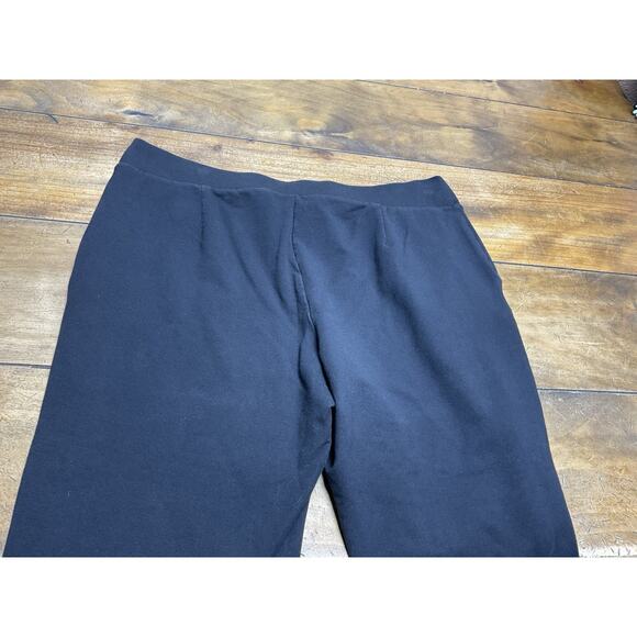 J Jill Purejill Affinity French Terry Slim Leg Black Pants Womens Petite Medium - Picture 7 of 10